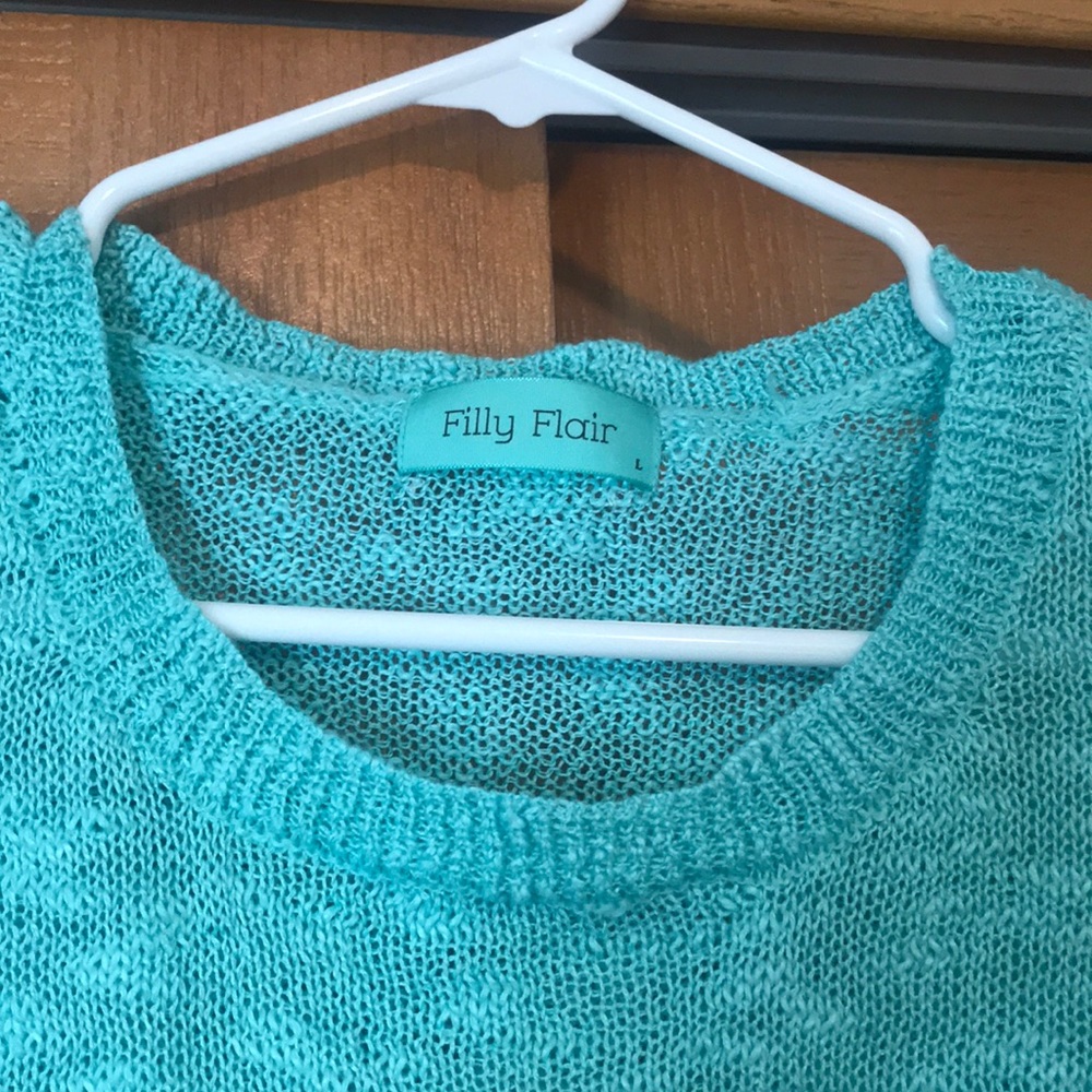 Turquoise Spring Sweater - Picture 4 of 5